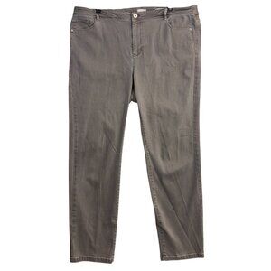 J.Jill 18 Authentic Fit Jean Versatile Gray Slim Ankle Stretch Minimalist Office